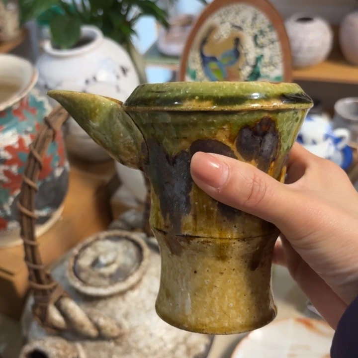 陶泥一个大片口的