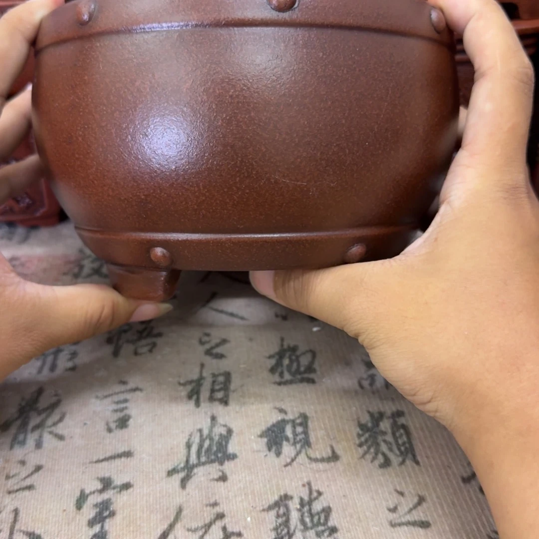 紫砂花盆15x9.5内经紫砂花盆