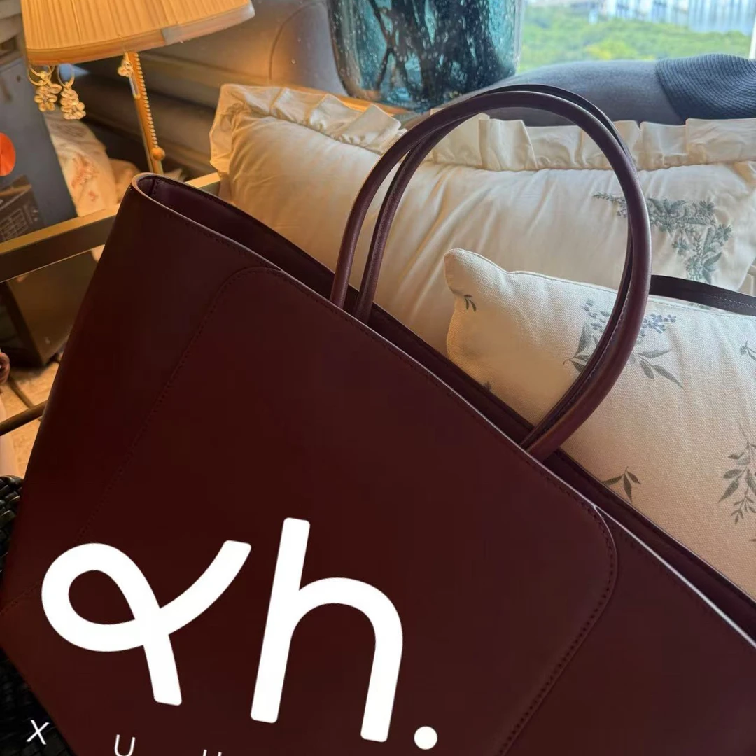 XUHUI-复古红色手拎大号包