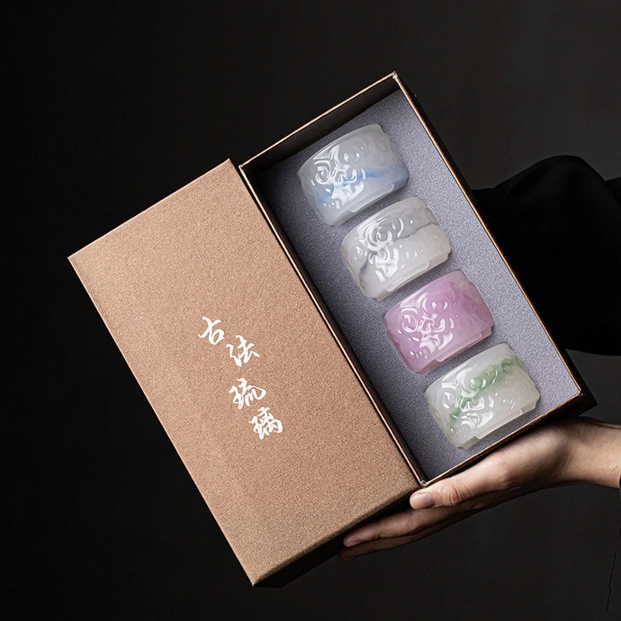 古法琉璃主人杯手工高档茶杯茶具茶具套装泡茶杯茶器个人茶艺器具