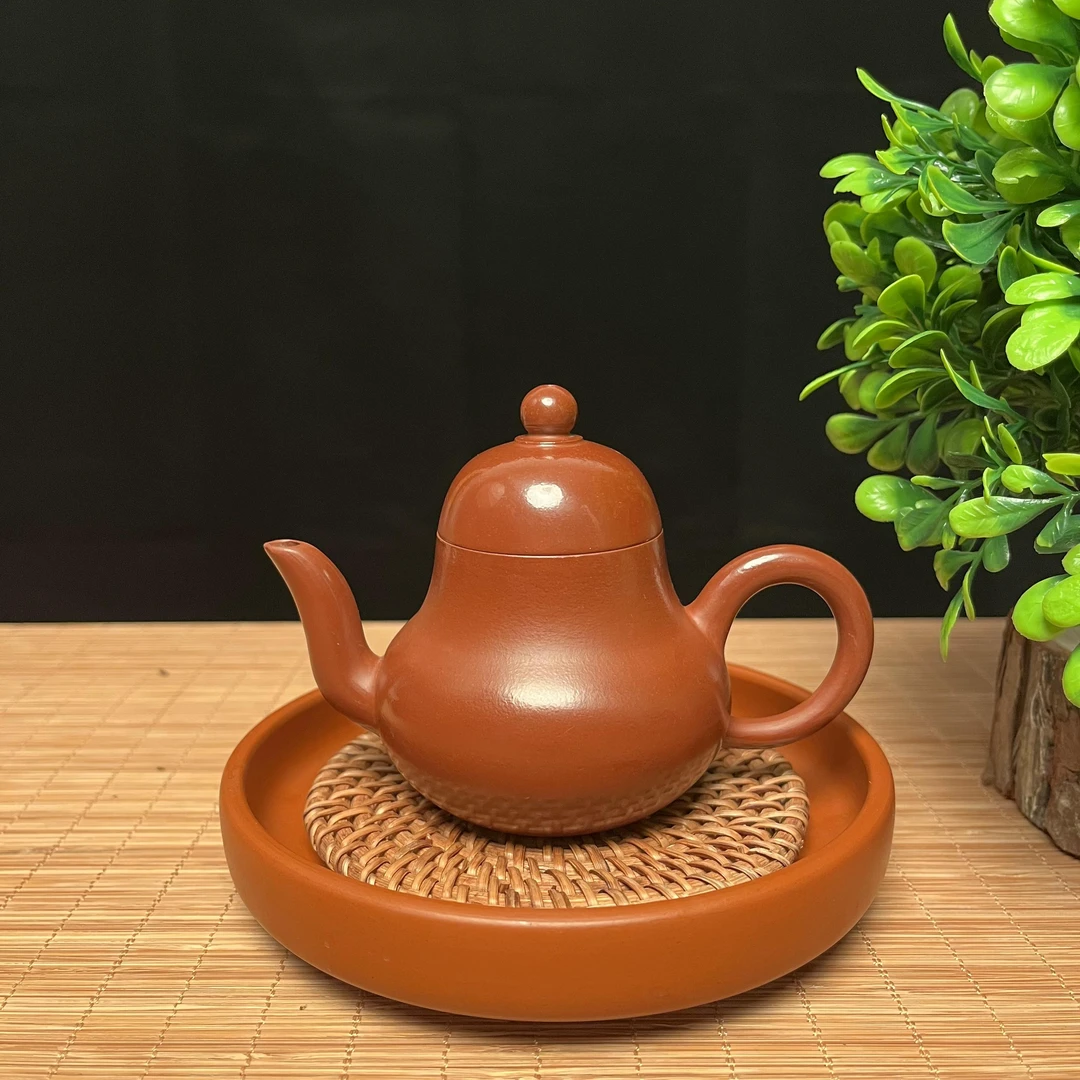 【万壶阁】110ml思婷壶潮州原矿朱泥壶纯手工制作小容量茶壶