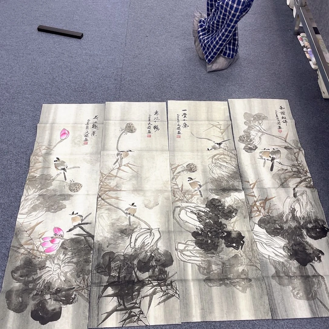 国画作品小姐姐放漏…