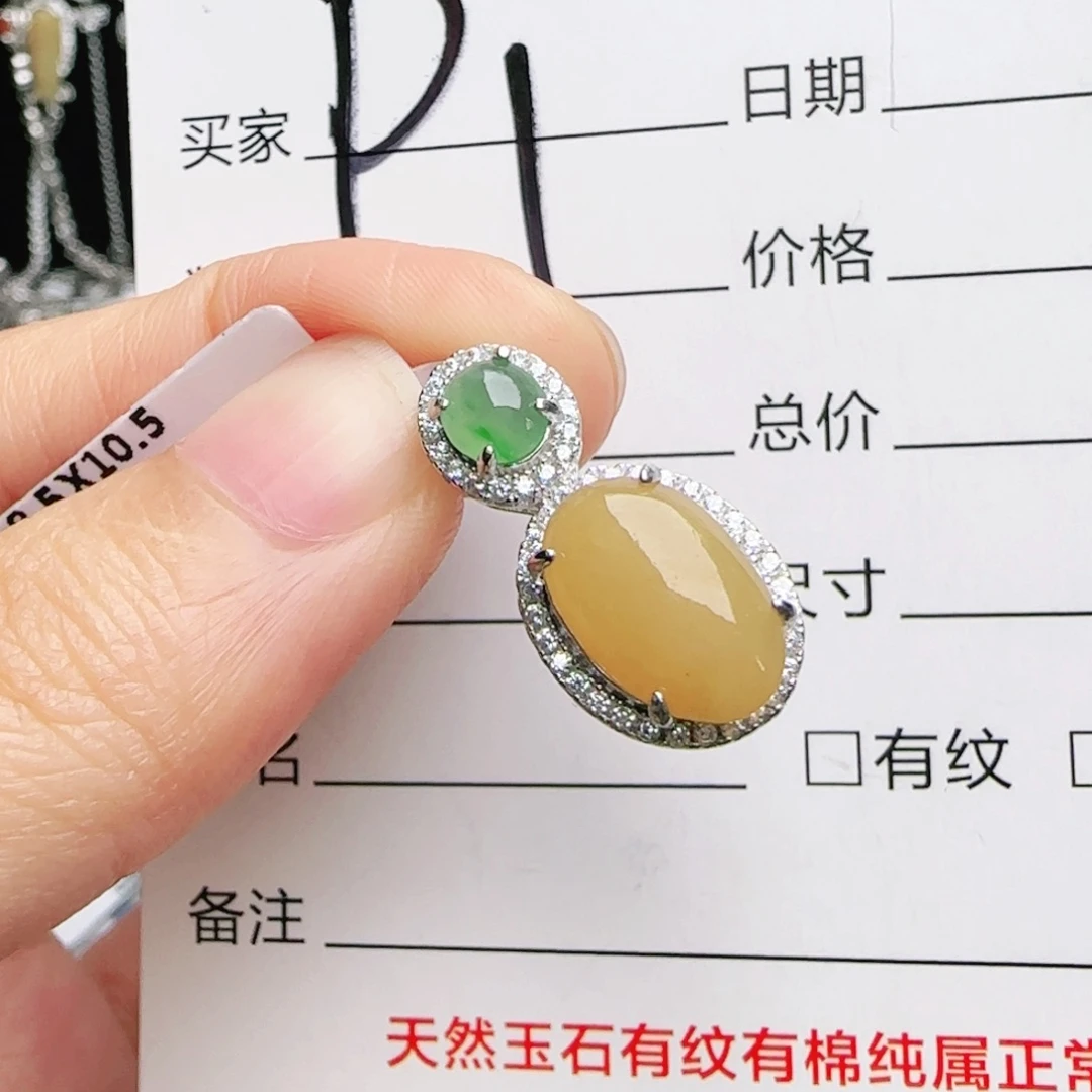 银S925镶嵌手链翡翠