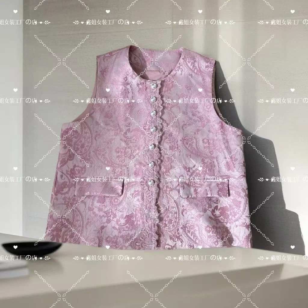 鑫姐时尚复古中式马夹中国风高档国潮立体马甲