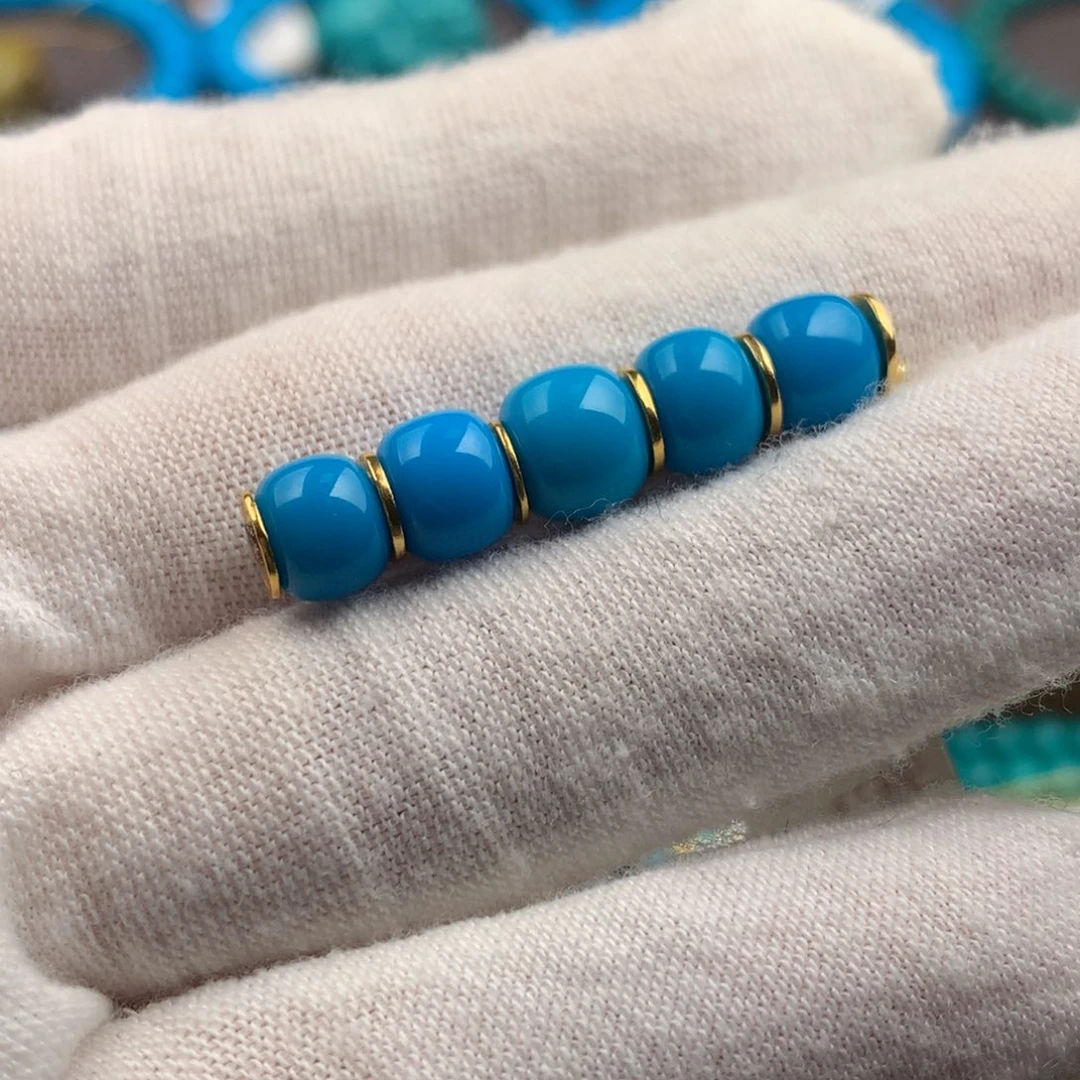 绿松石未镶嵌绿松石6+7mm