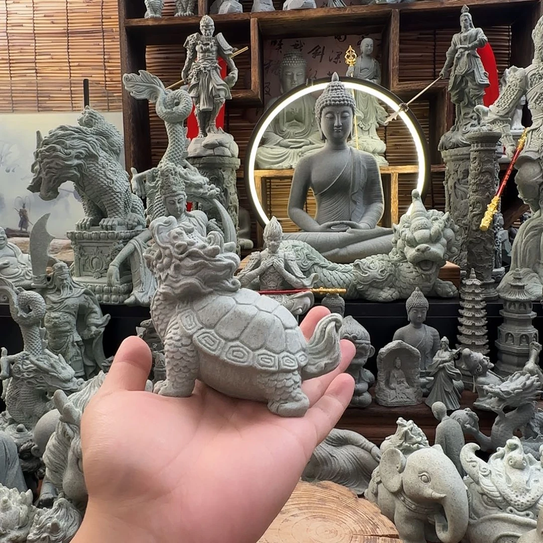 石材龙龟一只12公分
