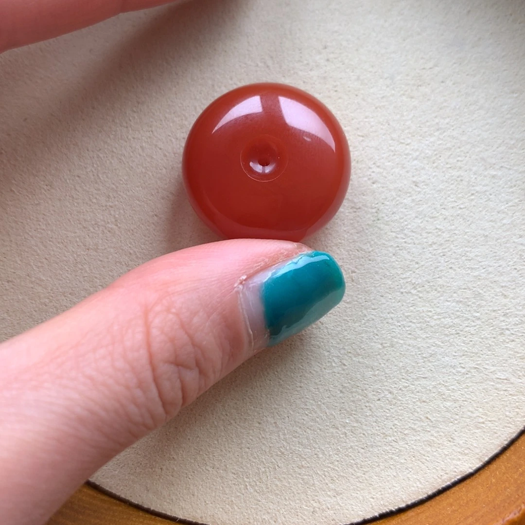 南红玛瑙未镶嵌保山天然原矿南红平安扣吊坠