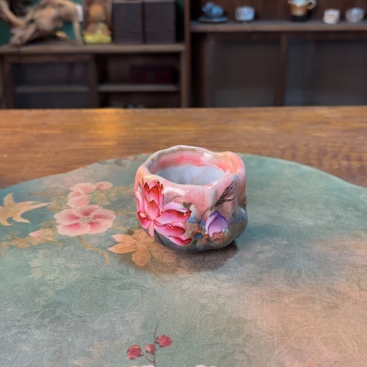 柴烧纯手工手绘陶瓷