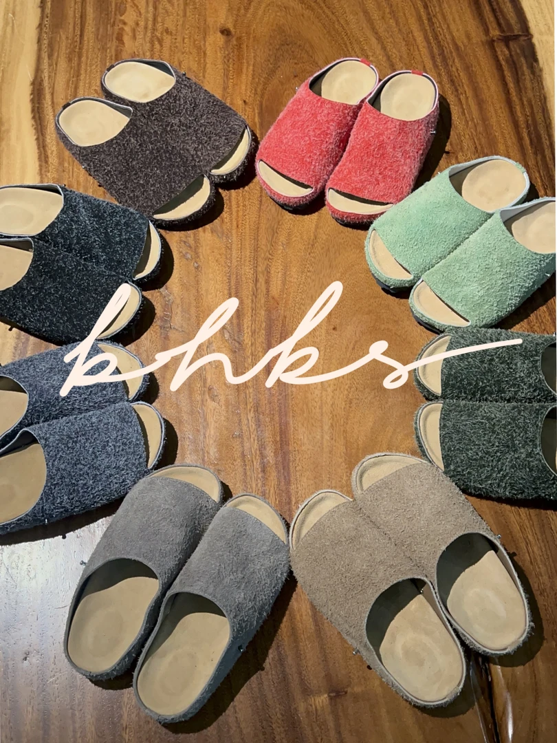 两穿设计可以拆卸凉鞋半拖随意变形长毛牛翻毛厚底设计师款夏款新