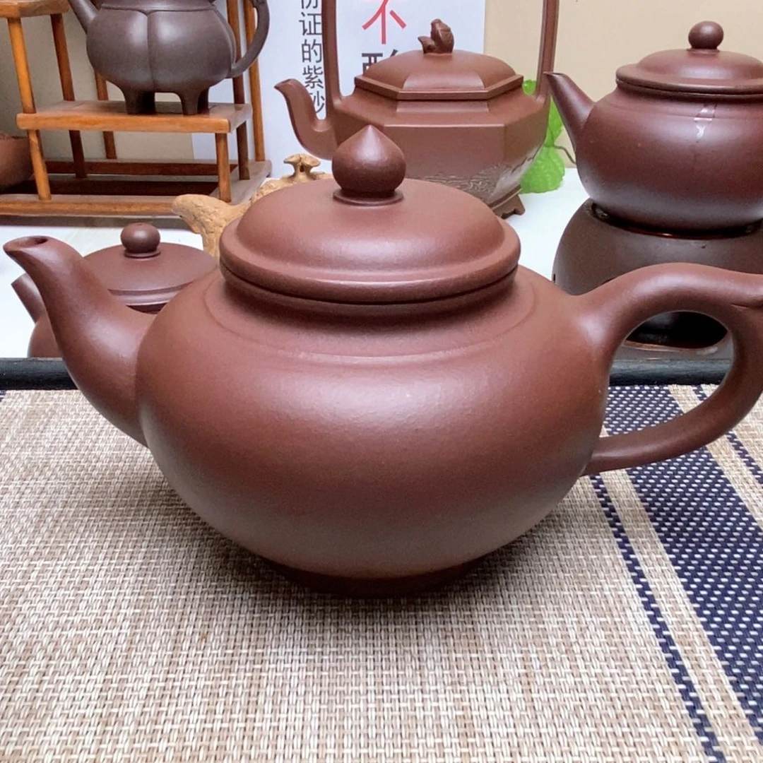 茶壶紫砂300毫升无添加二号紫泥