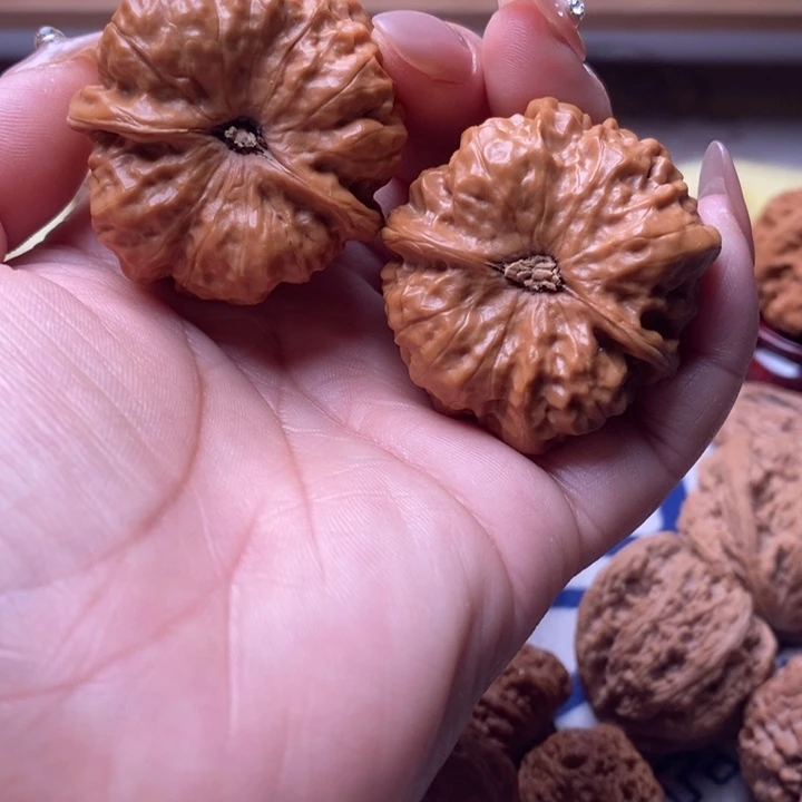 大叶紫檀（黑酸枝木类）文玩核桃蛤蟆头