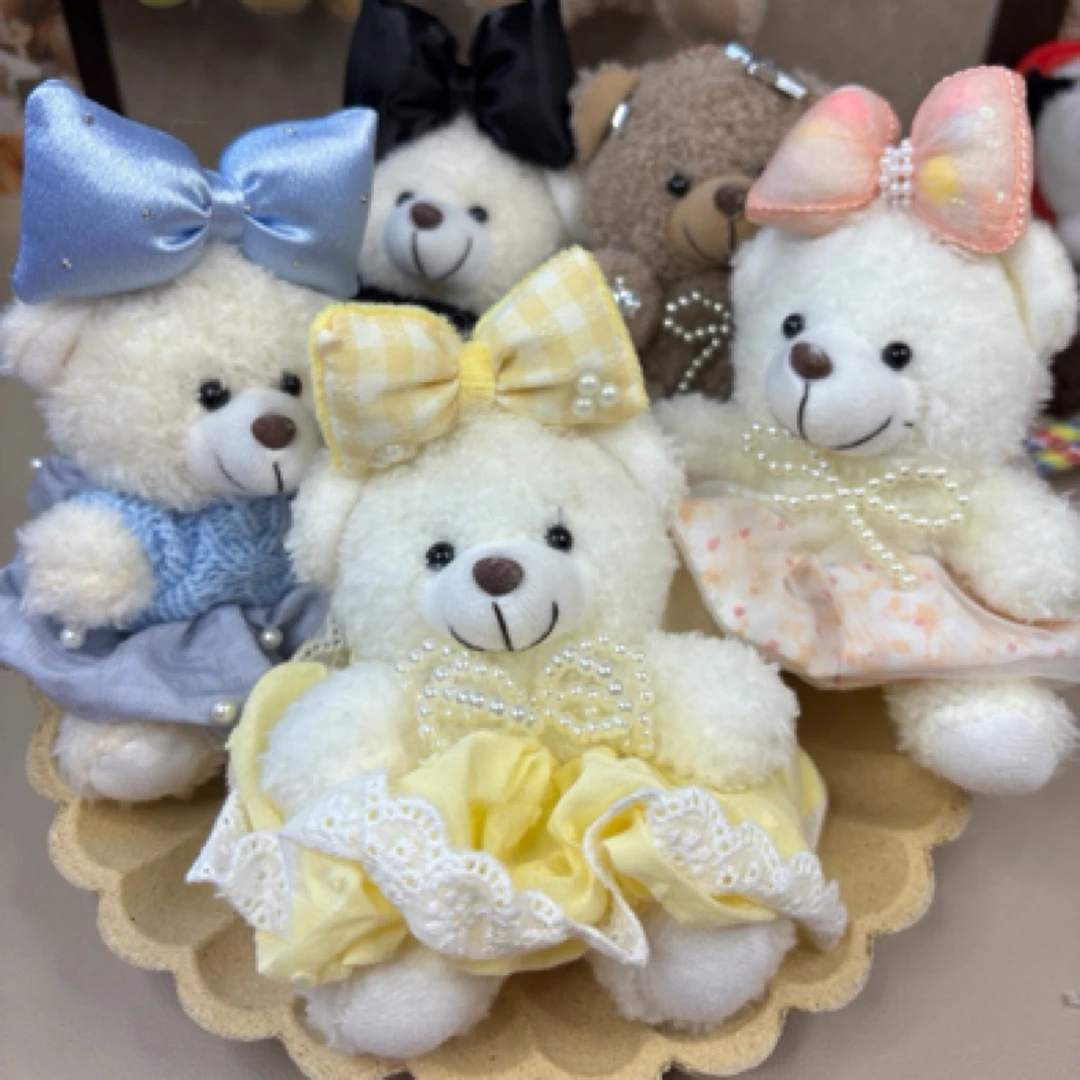 变装小熊可爱毛绒挂件