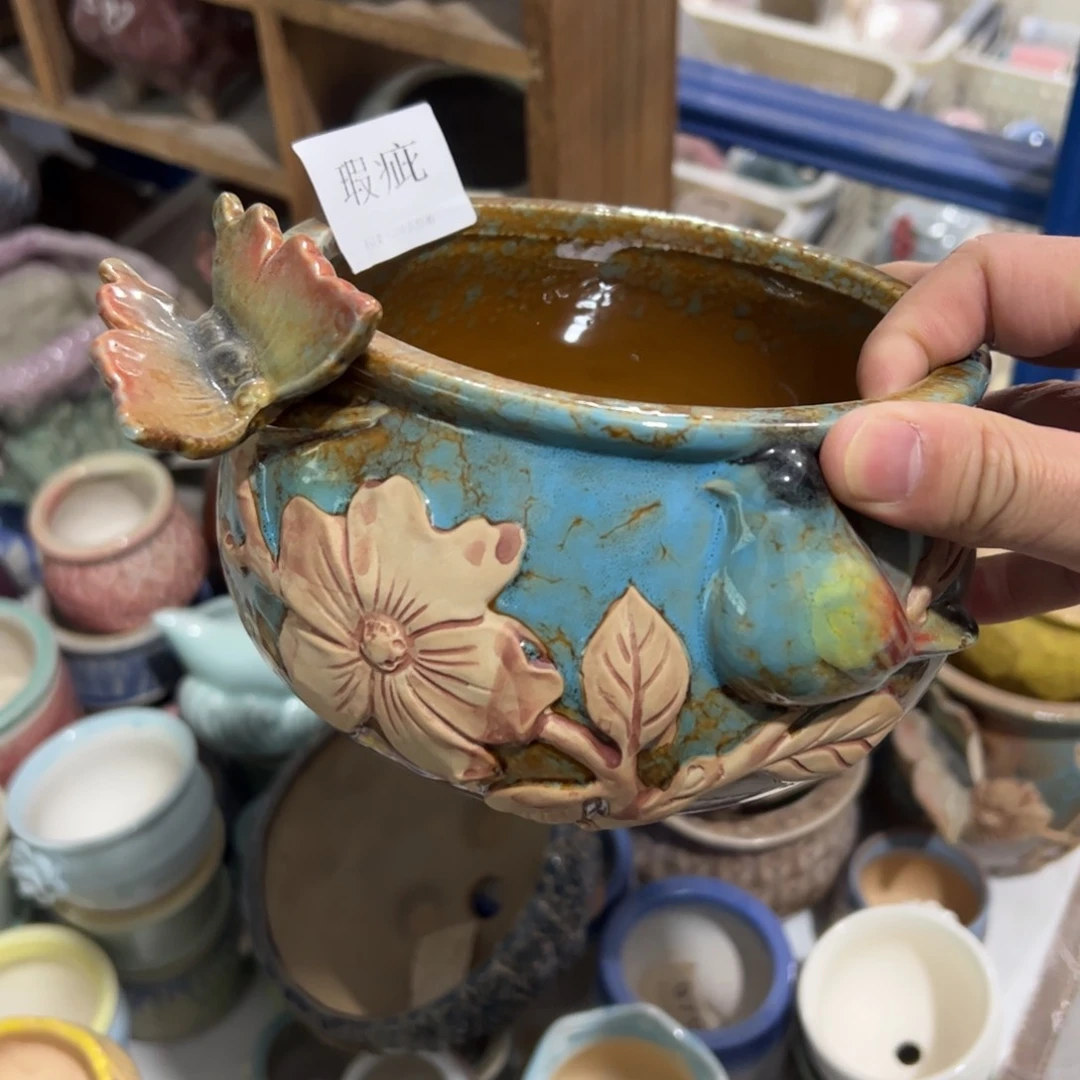 陶瓷多肉小花盆@@506