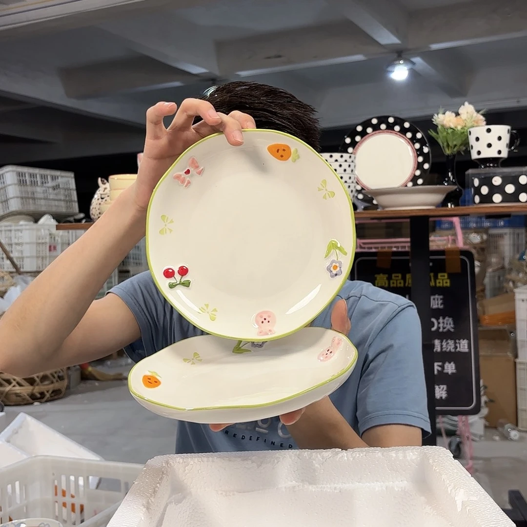 潮州微瑕陶瓷餐具8寸