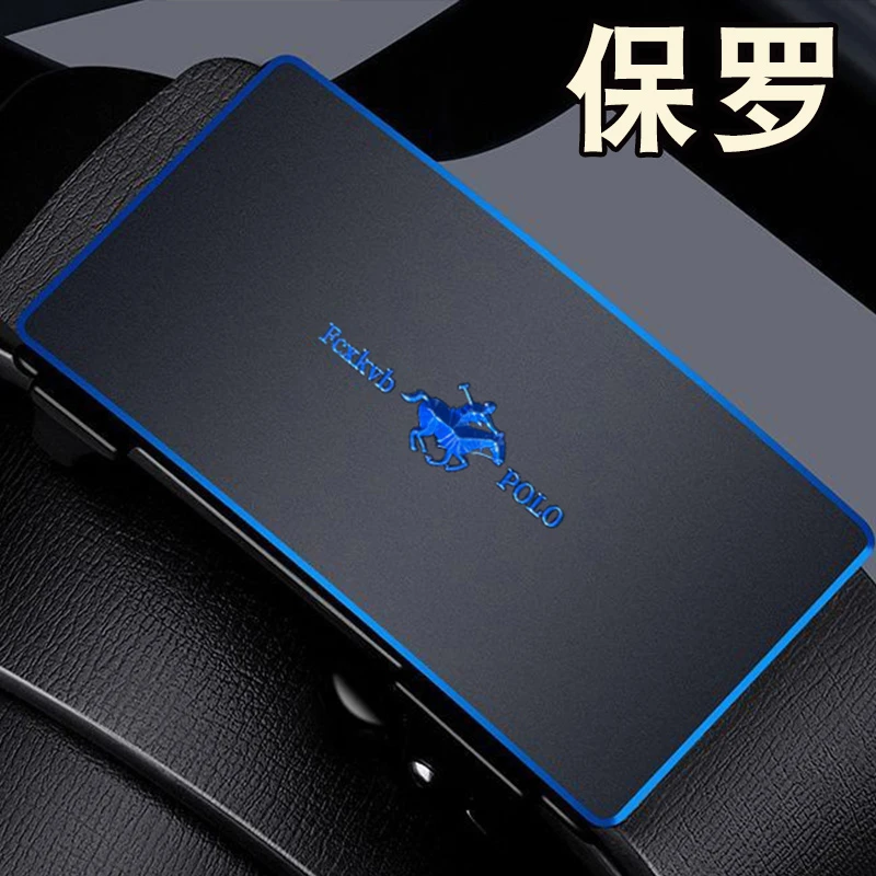 官方100%纯牛皮钨钢自动扣2025新款皮带保罗皮带商务腰带真皮裤带