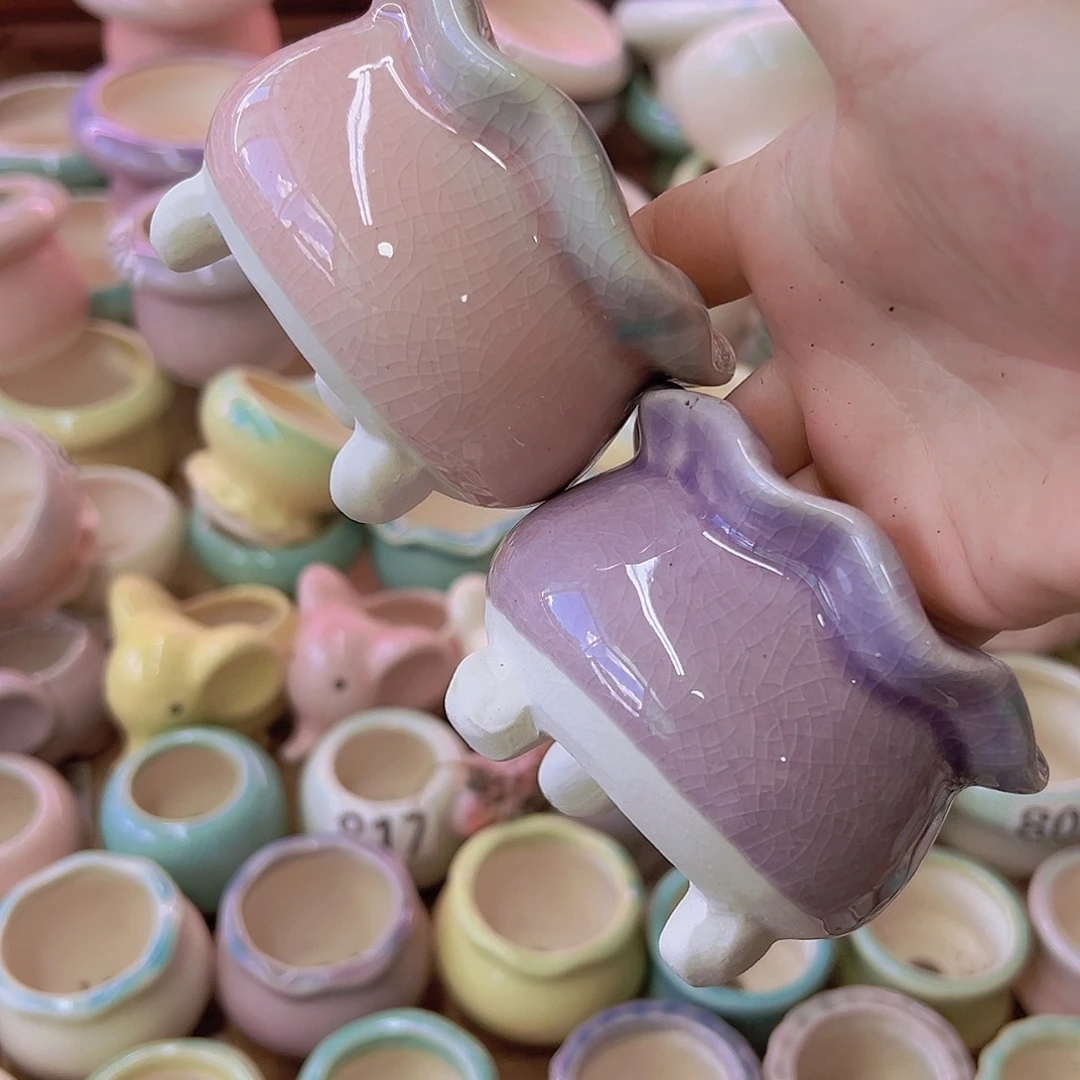 陶瓷花盆当场满12包邮