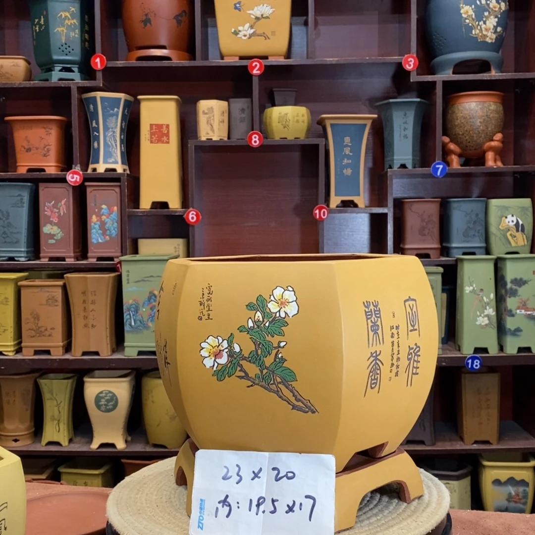 紫砂花盆紫砂作品