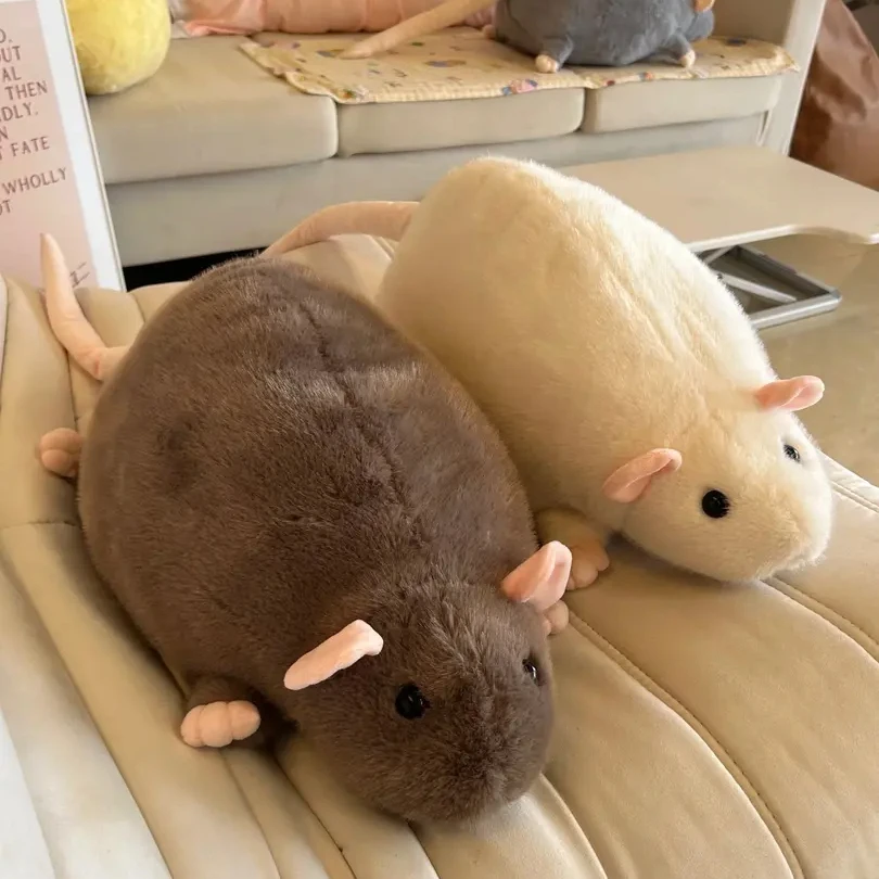 陪伴玩偶花枝鼠毛绒玩具公仔仿真老鼠玩偶可爱精致高颜值礼物女km