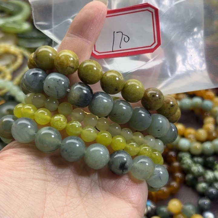 蛇纹石玉未镶嵌手链
