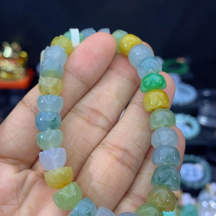 未镶嵌手链翡翠翡翠 9.+