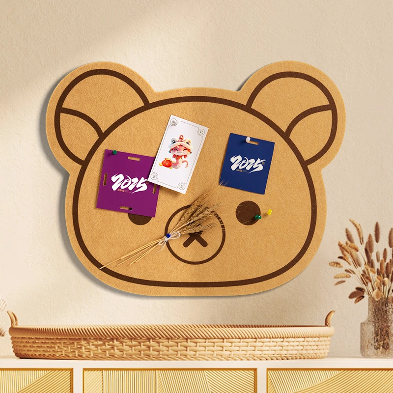 轻松熊Rilakkuma 毛毡板可爱轻松熊免打孔照片留言墙装饰宿舍便笺