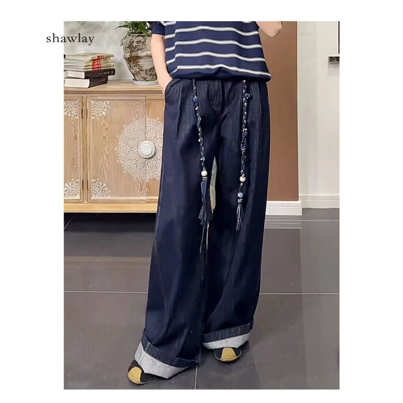 早秋休闲百搭直筒牛仔裤长裤DE2112