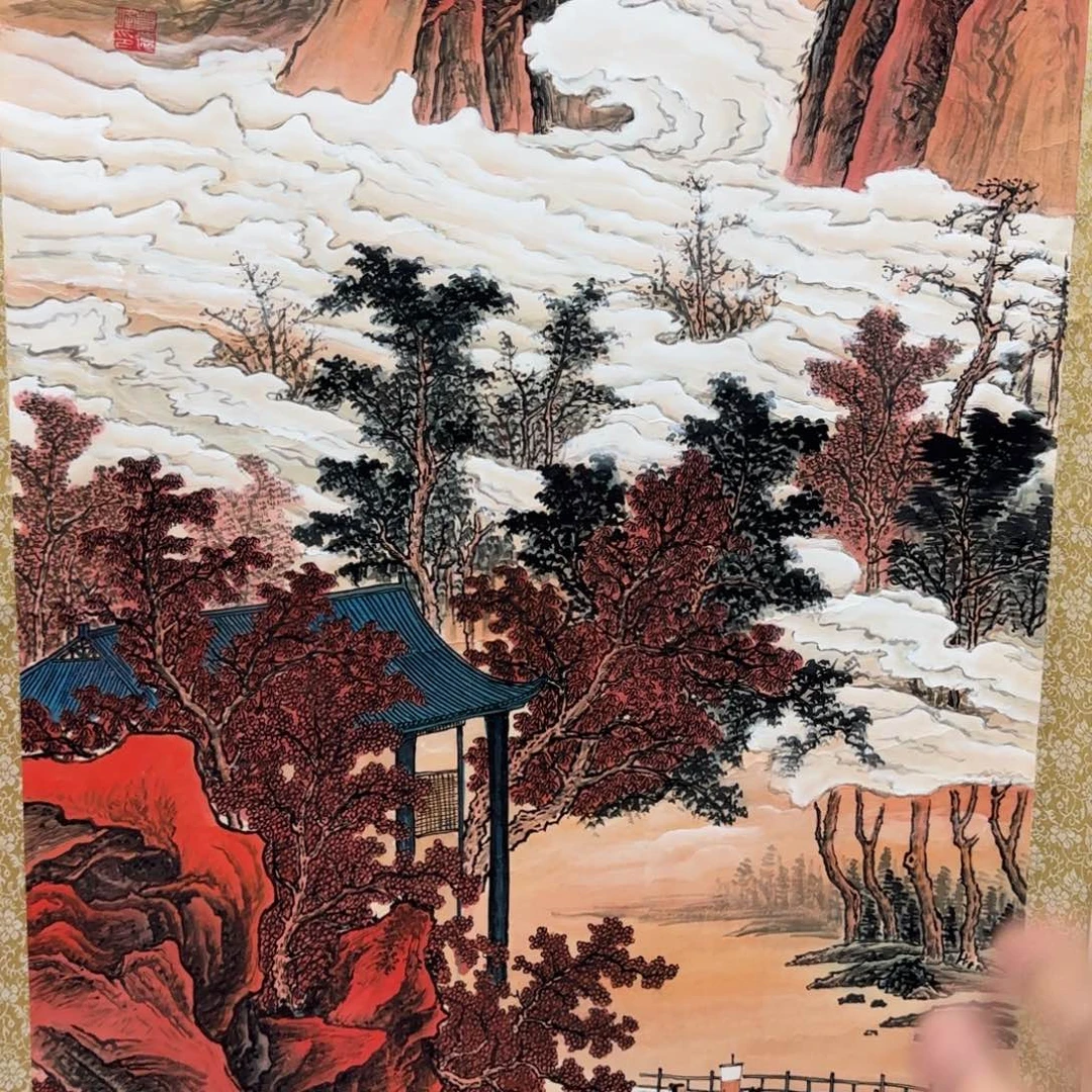 国画QA原创山水作品！带证书！限购一单