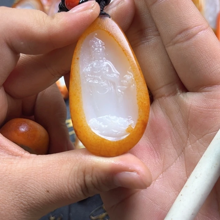 和田玉未镶嵌挂件和****我