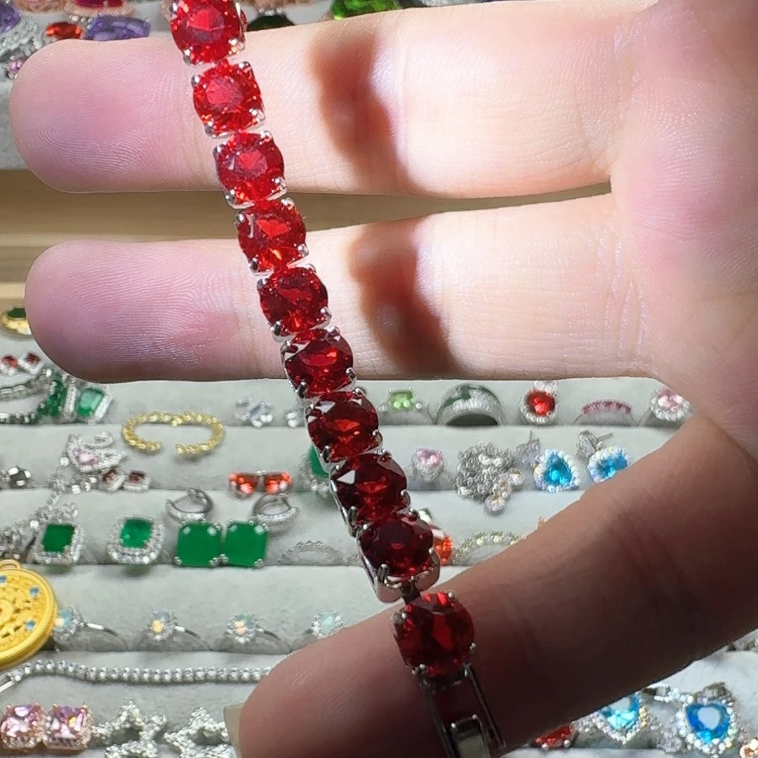 托帕石耳饰银S925镶嵌