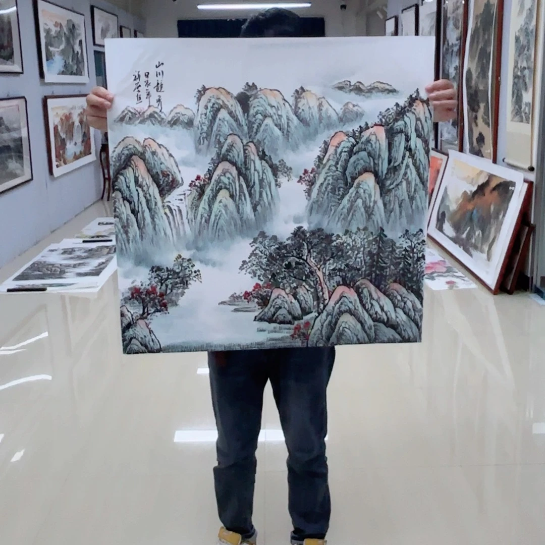 国画国画作品多次