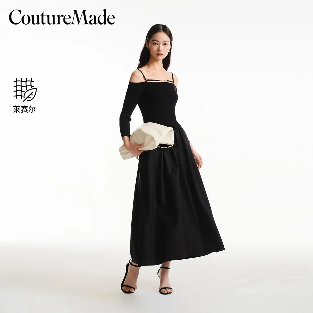 【达人专属】Vero Moda连衣裙吊带一字领运动风连衣裙324246002