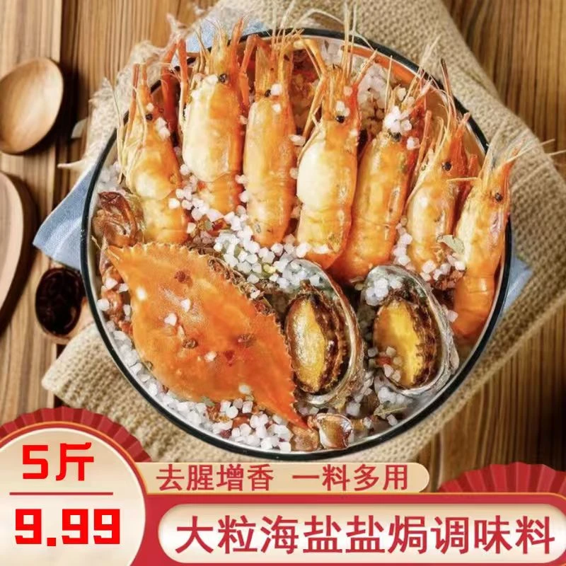 【厂家直发！到手5斤】大粒海盐焗调味料海鲜盐焗鸡海盐大颗粒盐焗料