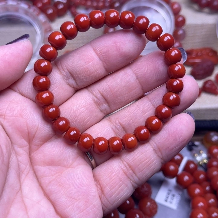 南红玛瑙未镶嵌颈饰8 M苹果