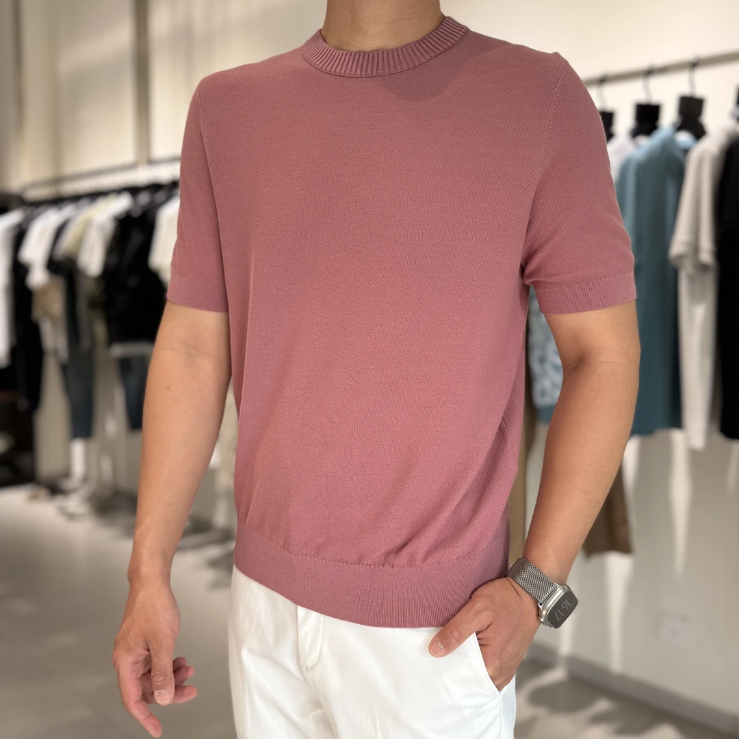 PABO | 老钱风Walkery男士圆领针织衫 【桑蚕丝亚麻棉混纺】