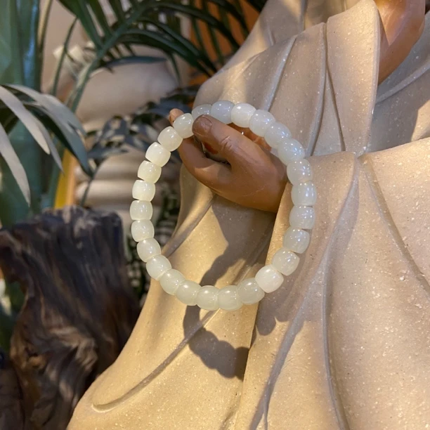 和田玉/蜂蜜水水手链/微色差