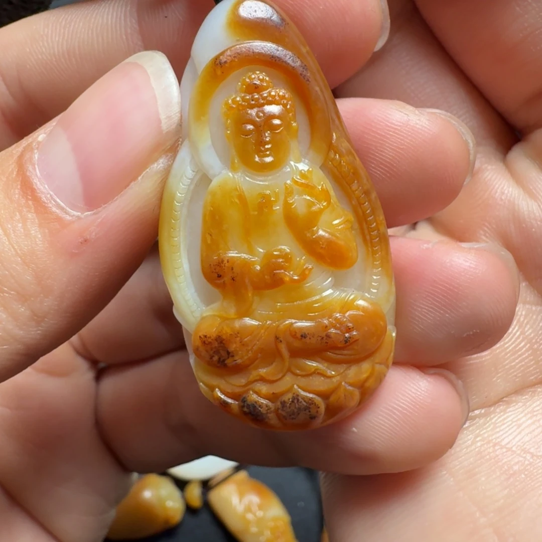 和田玉未镶嵌挂件