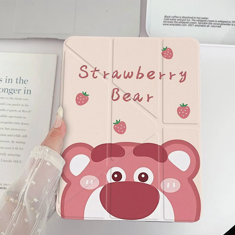 魅榔草莓熊适用华为MatePad11.5S保护套pad11平板壳padse带笔槽