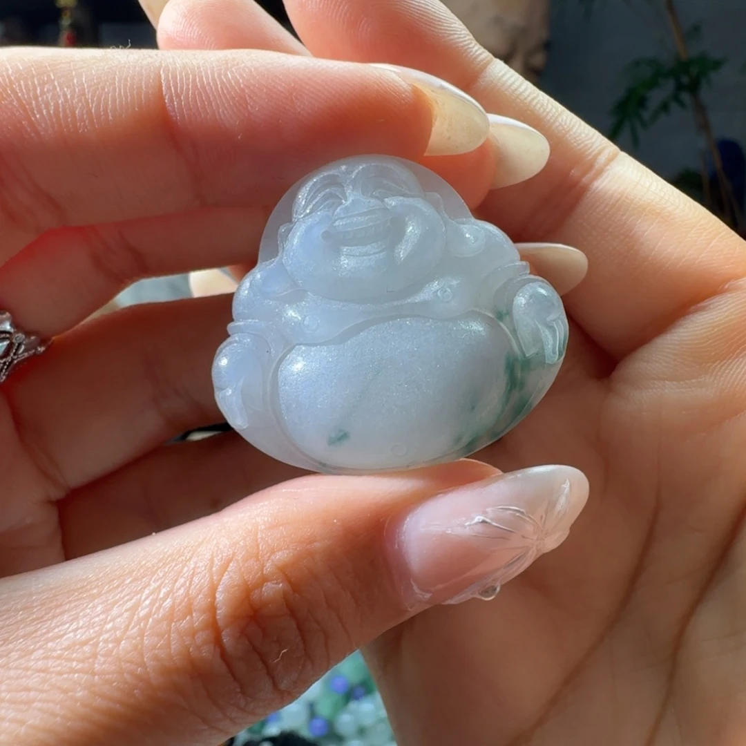 定制翡翠未镶嵌风***型佛公
