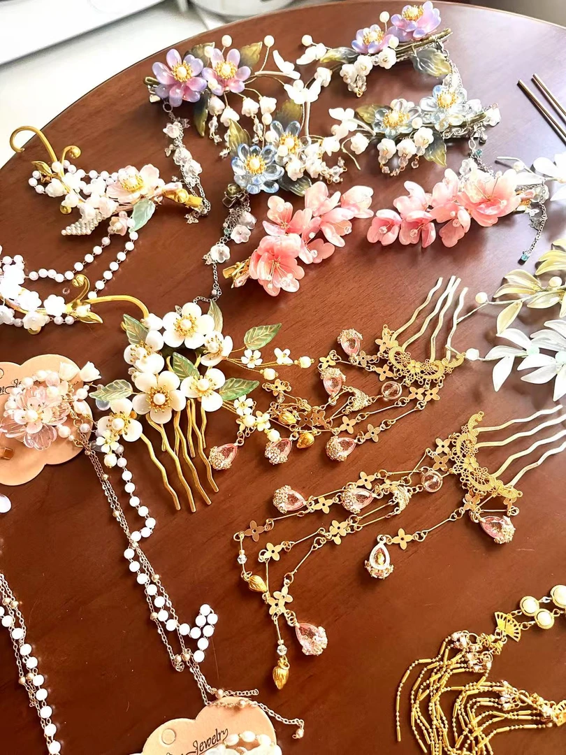 新中式汉服 手工发饰头饰 高颜值百搭款式