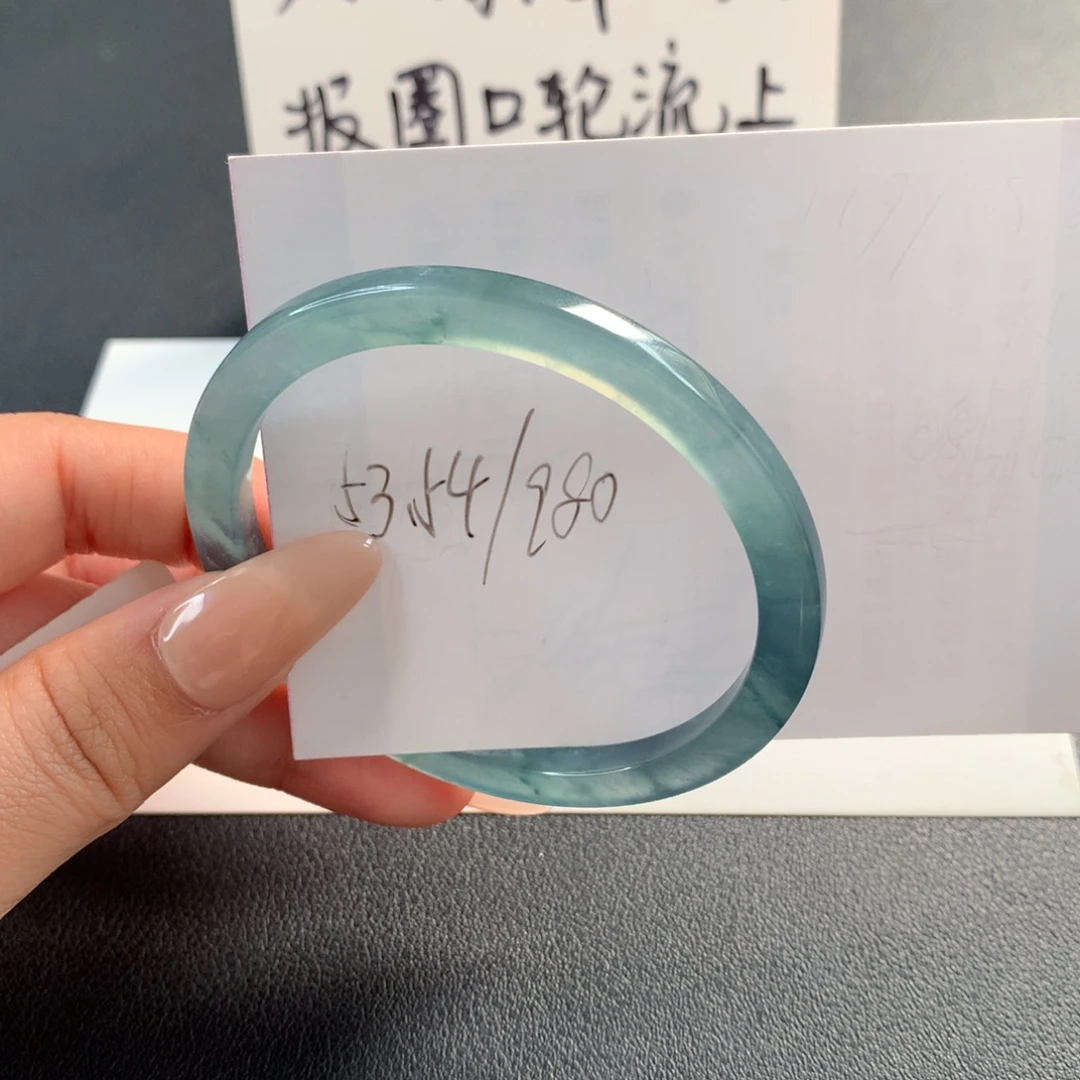 翡翠未镶嵌手镯天然翡翠