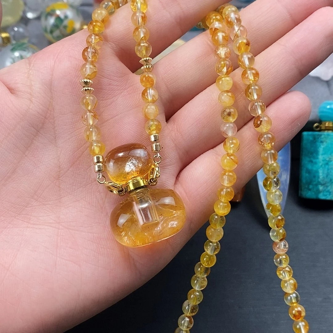 查罗石合金颈饰香水瓶