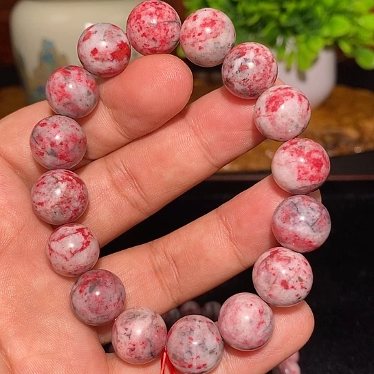 独***者天然辰砂原石手串