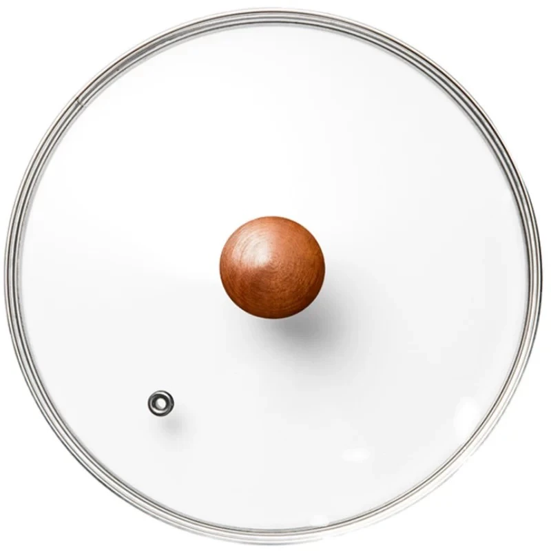 加厚防爆榉木玻璃锅盖