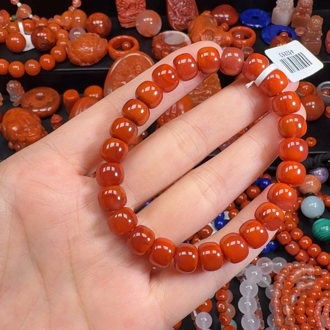 南红玛瑙未镶嵌手串9mm