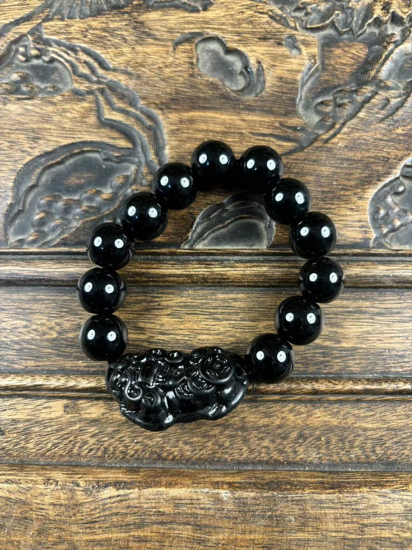 黑曜石貔貅手串{小七甄选}