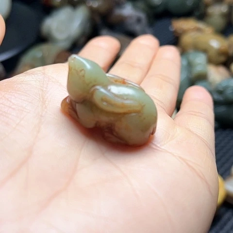 白玉菩提吊坠摆件