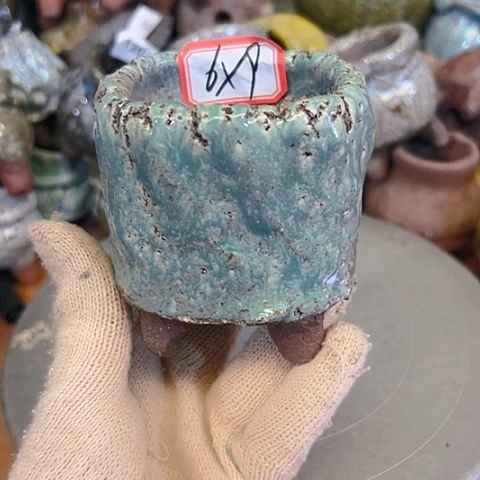 粗陶花盆手工花盆制作就这样