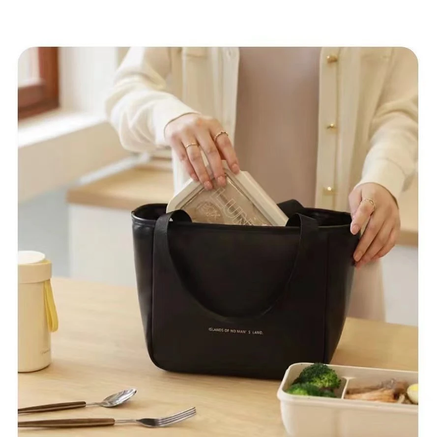 加厚保温袋饭盒便当包高颜值上班族手提带饭袋子铝箔餐包