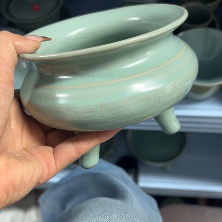 陶摆件原产地原矿釉汝瓷