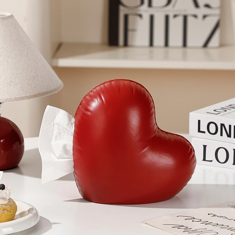 爱心气球陶瓷纸巾盒纸巾盒ins风高颜值客厅轻奢抽纸盒桌面摆件
